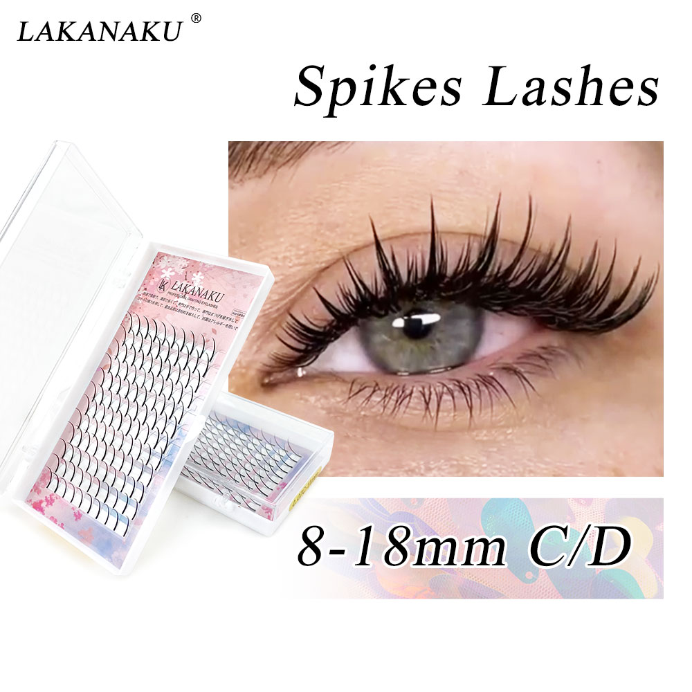 Eyelash Extension Wet Look - 120Fans Premade Spikes Lashes Extensions I