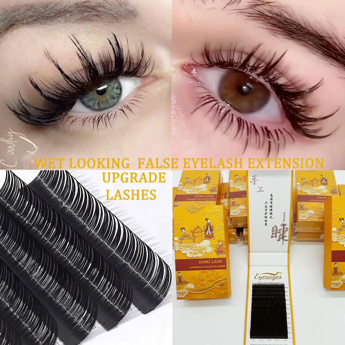 Eyelash Extension Wet Look - Domi Wet Look A Shape Autumn