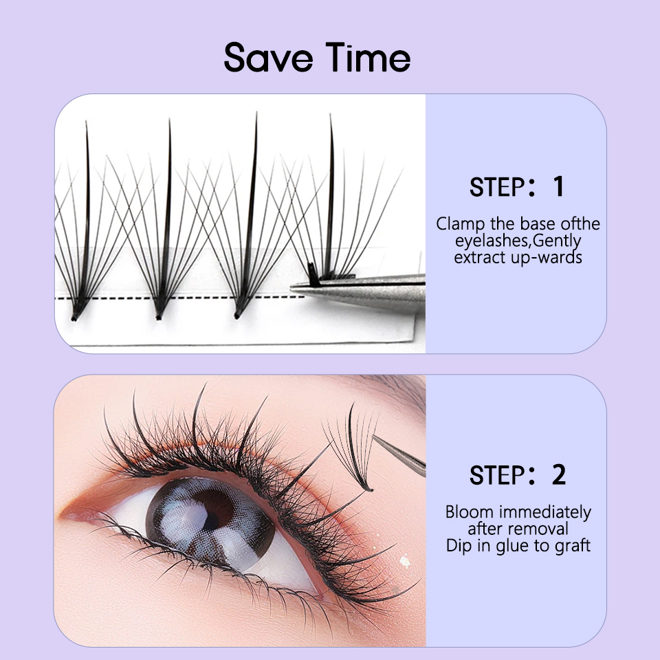 AGUUD 3D 5D 7D 9D 11D 13D 15D  - مراجعة Eyelash Extension Russian Volume وسعره