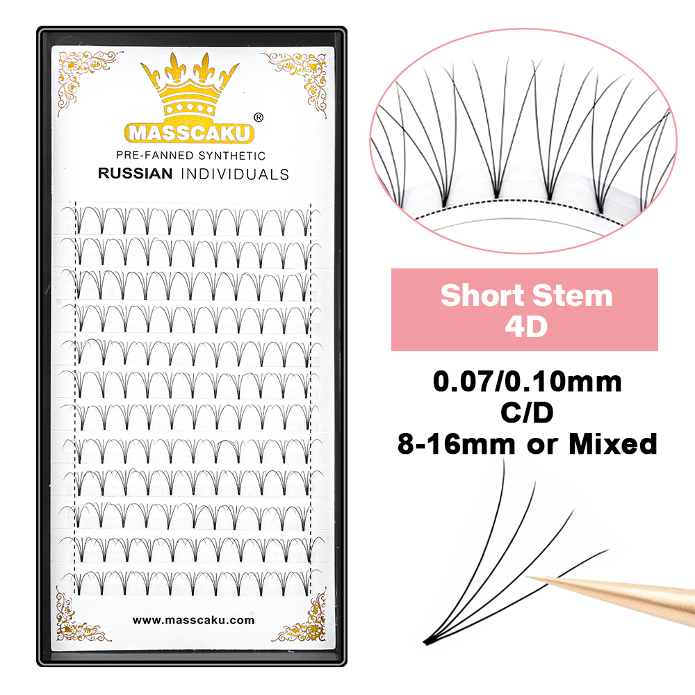 MASSCAKU Premade Russian Volum - مراجعة Eyelash Extension Russian Volume وسعره
