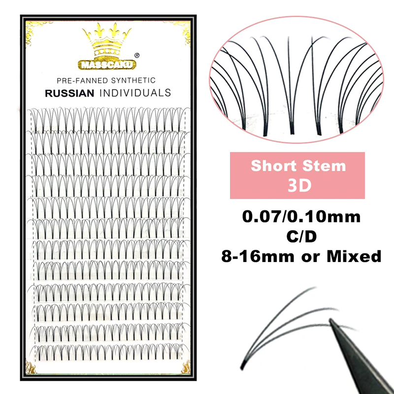 MASSCAKU Premade Russian Volum - مراجعة Eyelash Extension Russian Volume وسعره