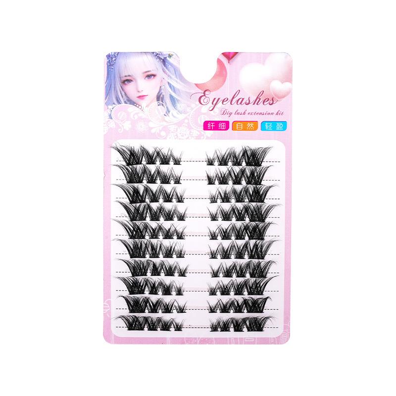 80 Single Clusters Skew Flying - مراجعة Eyelash Extension Hybrid وسعره