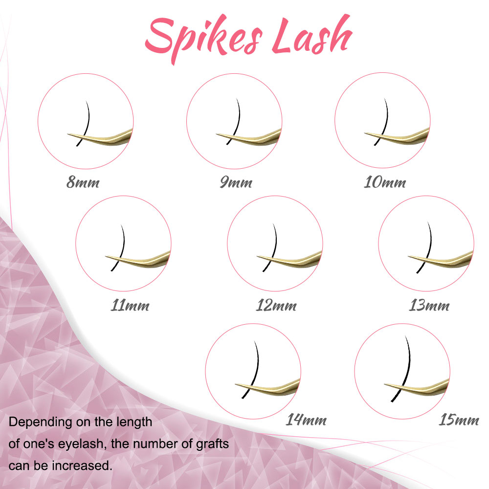 120Fans Premade Spikes Lashes  - مراجعة Eyelash Extension Wet Look وسعره