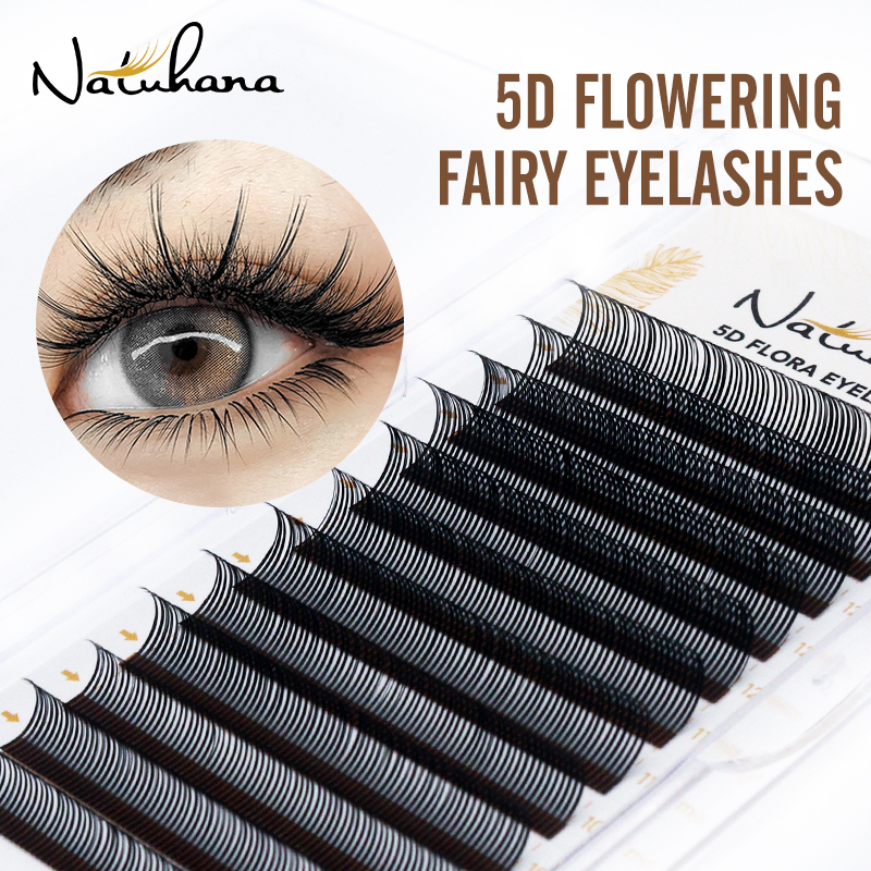 NATUHANA 5D Flora Individual L - مراجعة Eyelash Extension Wet Look وسعره