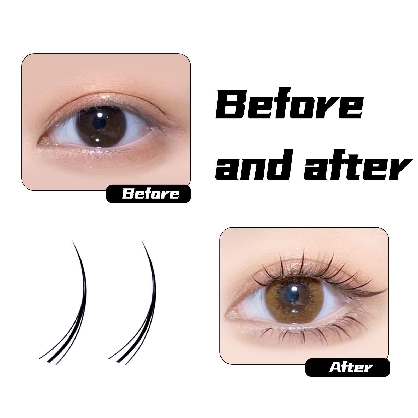 A-type M Shape Grafted Eyelash - مراجعة Eyelash Extension Wet Look وسعره