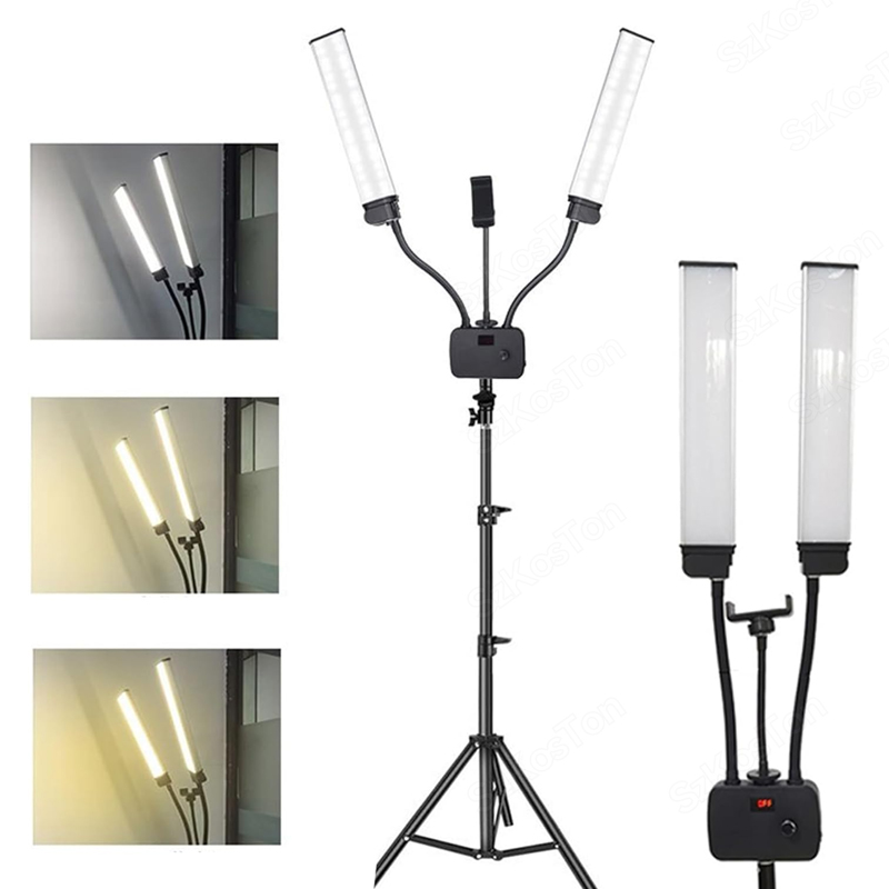 45W Flexible Double Arms LED F - مراجعة Eyelash Extension Videos وسعره