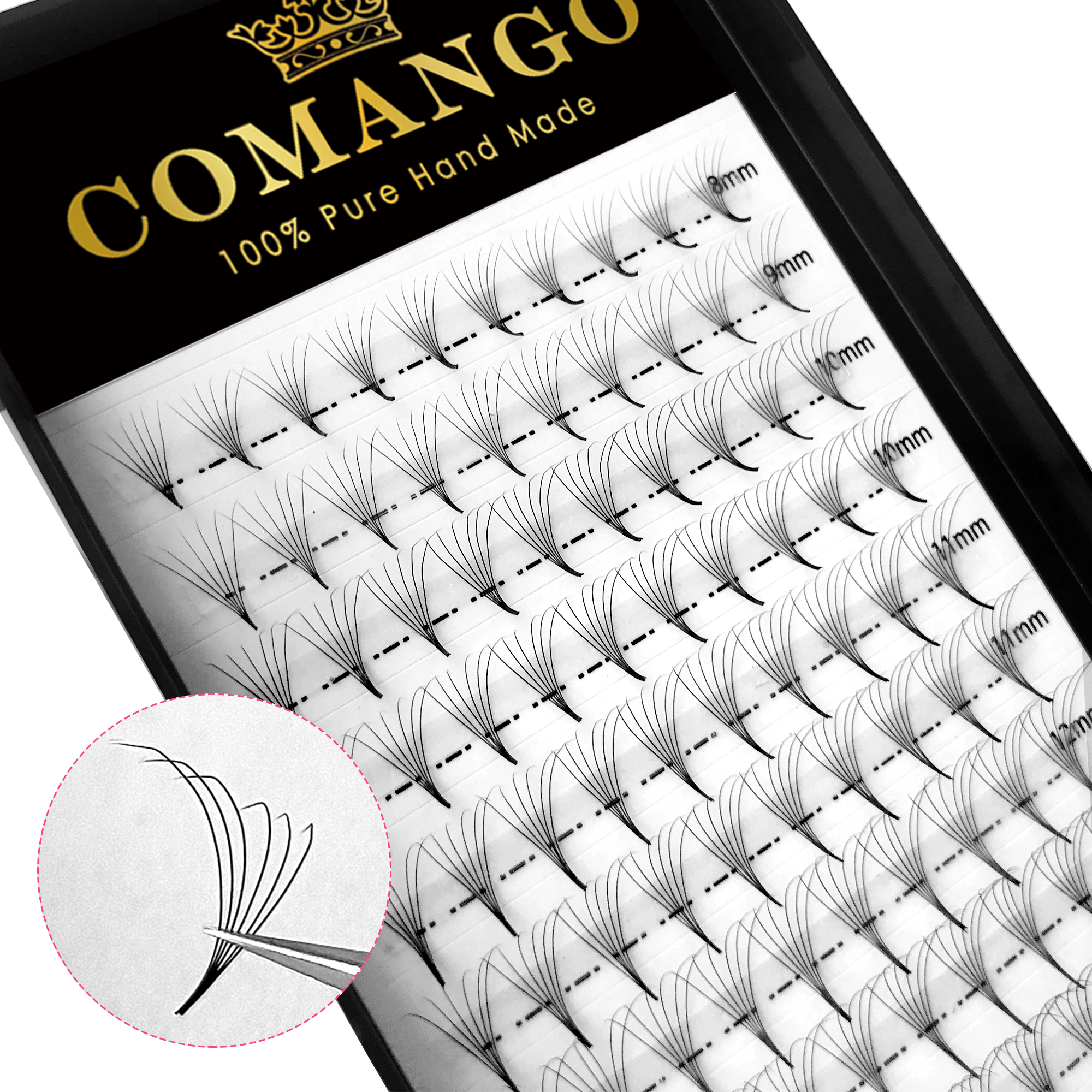 CoMango Hybrid Pointy Base Pre - مراجعة Eyelash Extension Hybrid وسعره