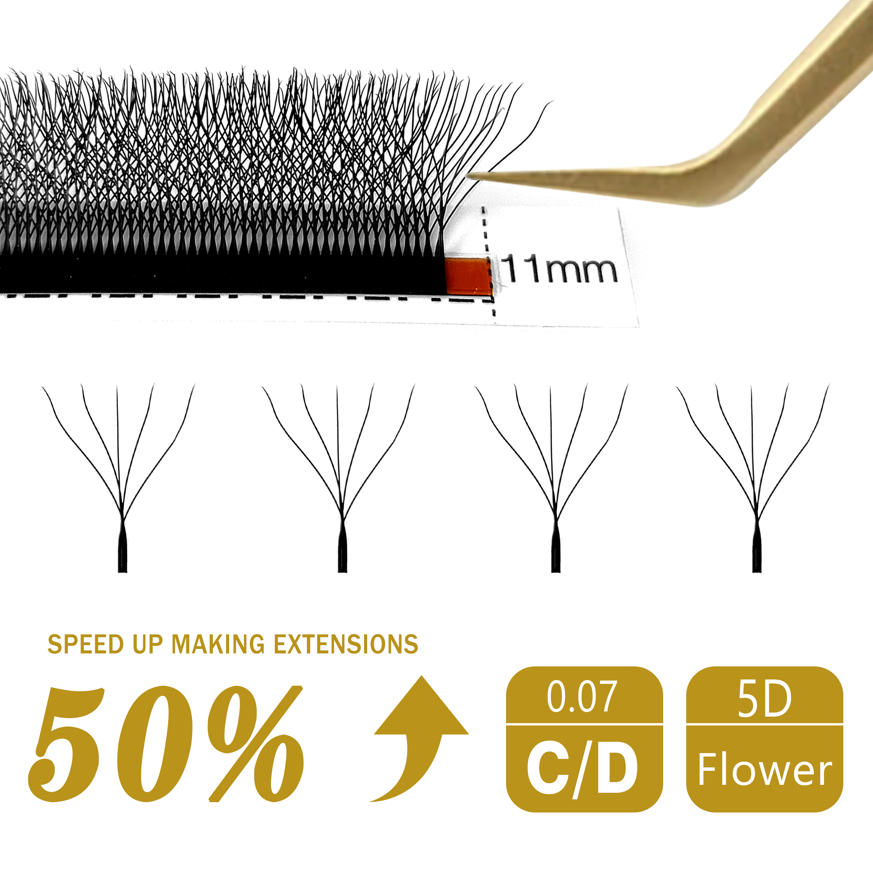 CoMango C/D Curl High Quality  - مراجعة Eyelash Extension Hybrid وسعره