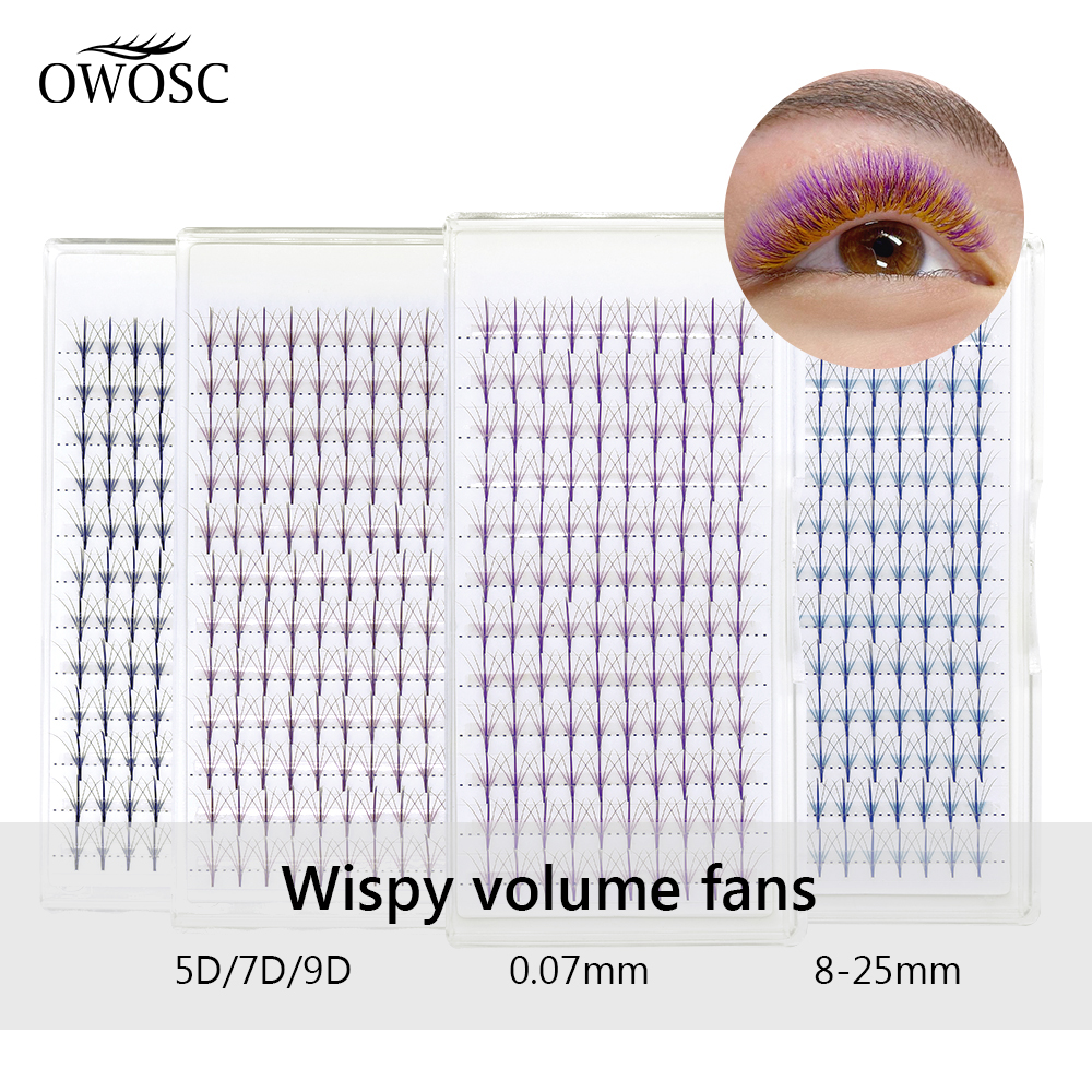 OWOSC New 5D Premade Fans Wisp - مراجعة Eyelash Extension Hybrid وسعره