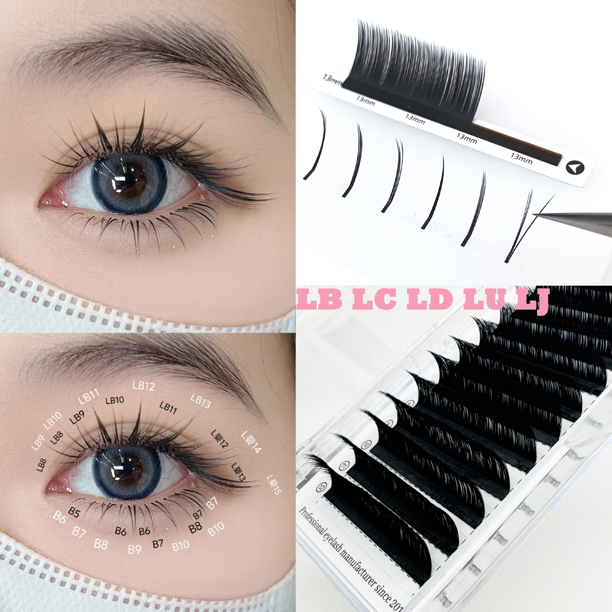 Camellia False Eyelashes LC LB - مراجعة Eyelash Extension Wet Look وسعره