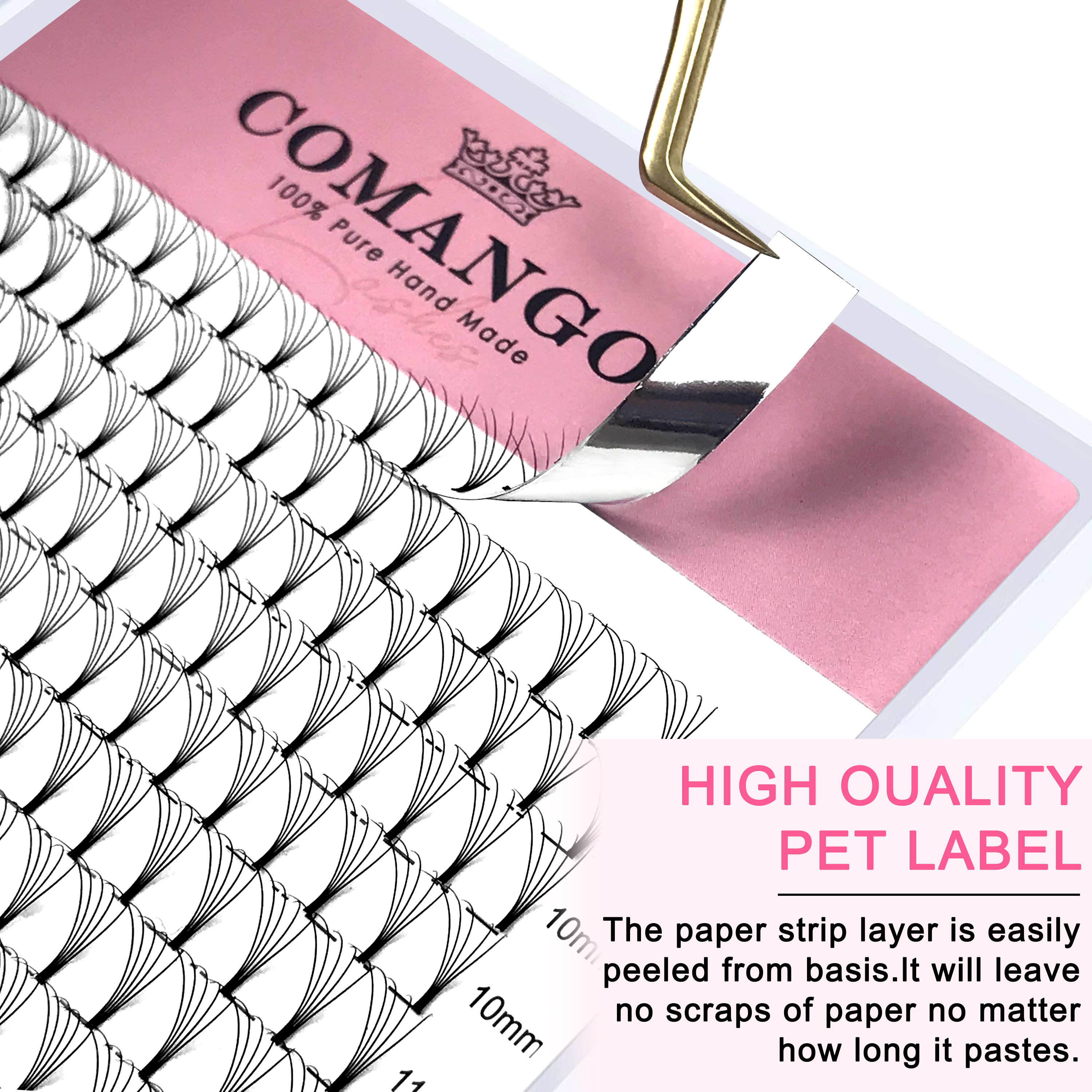 CoMango 320pcs Short Stem Prem - مراجعة Eyelash Extension Wet Look وسعره
