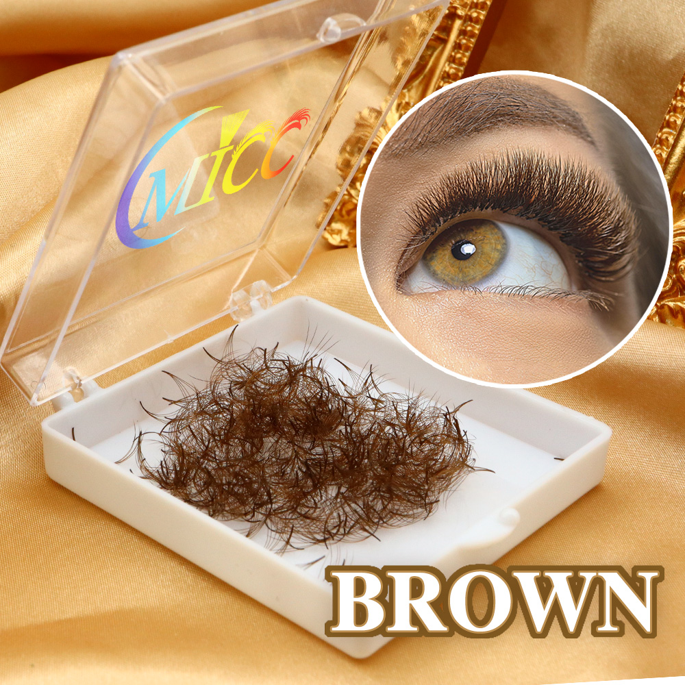 1000 Fans PBT Hybrid Brown Pre - مراجعة Eyelash Extension Hybrid وسعره