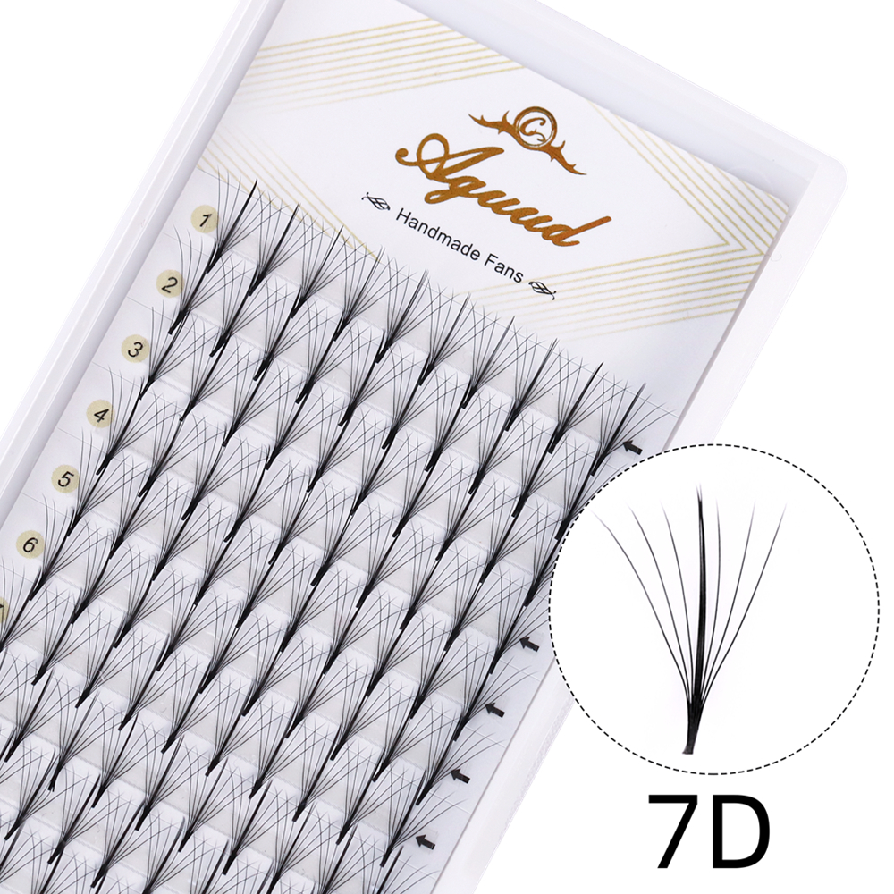 AGUUD Wispy Fans Russian Volum - مراجعة Eyelash Extension Hybrid وسعره
