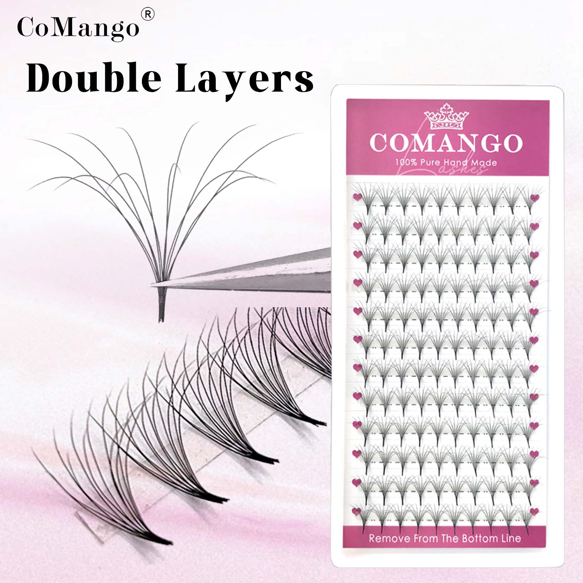 CoMango Double-Layer Fluffy Pr - مراجعة Eyelash Extension Hybrid وسعره