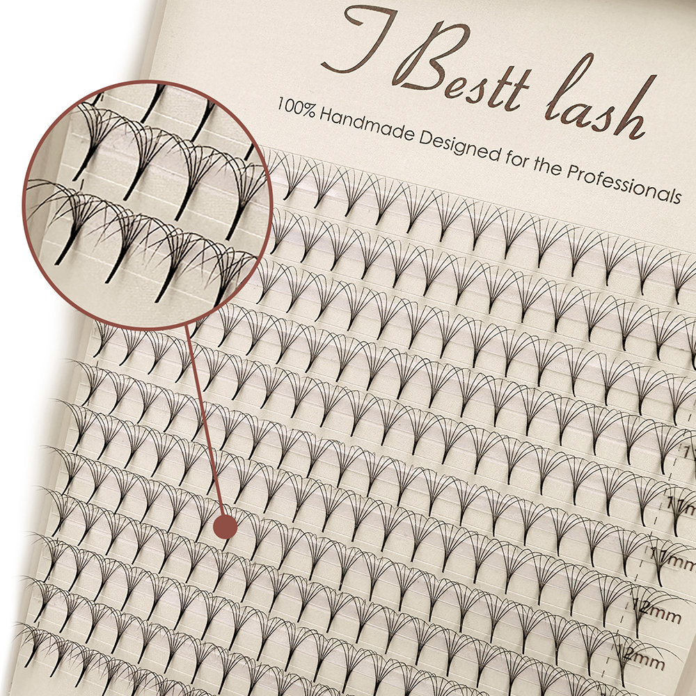 TBestt 5D/6D/8D/10D Premade Fa - مراجعة Eyelash Extension Russian Volume وسعره