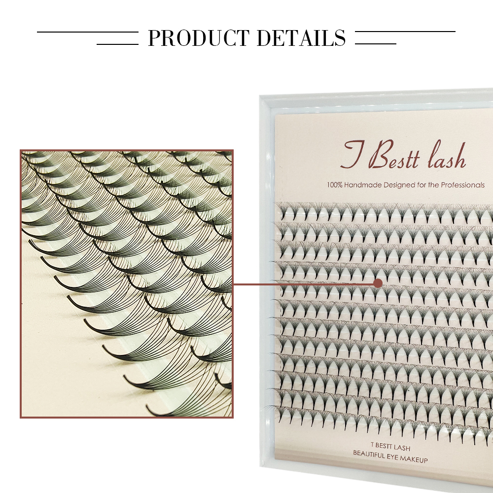 TBestt 5D/6D/8D/10D Premade Fa - مراجعة Eyelash Extension Russian Volume وسعره