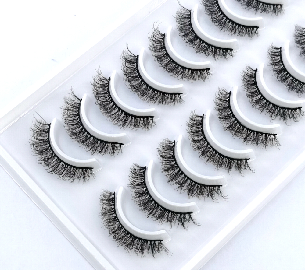 HBZGTLAD Russian Strip Lashes  - مراجعة Eyelash Extension Russian Volume وسعره
