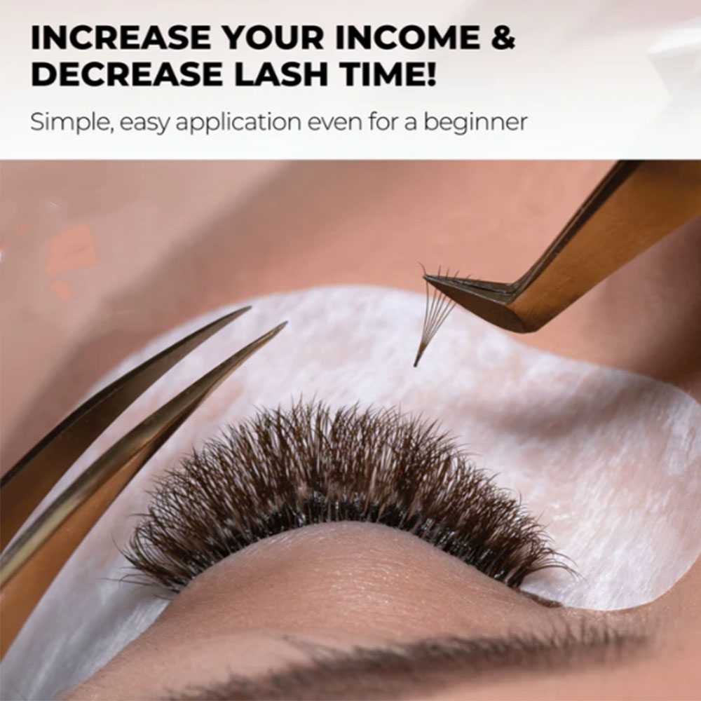 3D 6D 8D Brown Colored 1000 Fa - مراجعة Eyelash Extension Hybrid وسعره