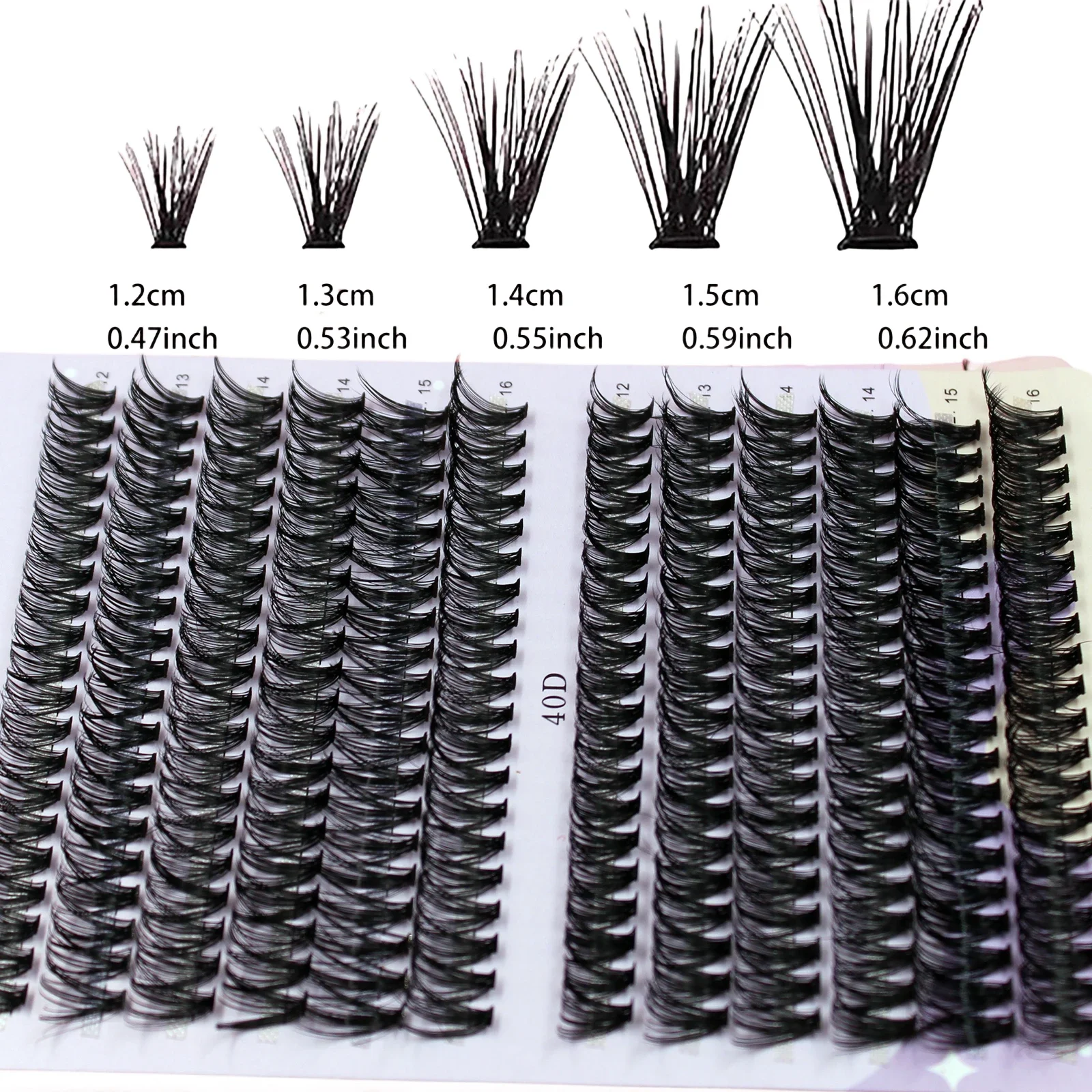 Natural Thick 30/40D Mix 12-16 - مراجعة Eyelash Extension Russian Volume وسعره