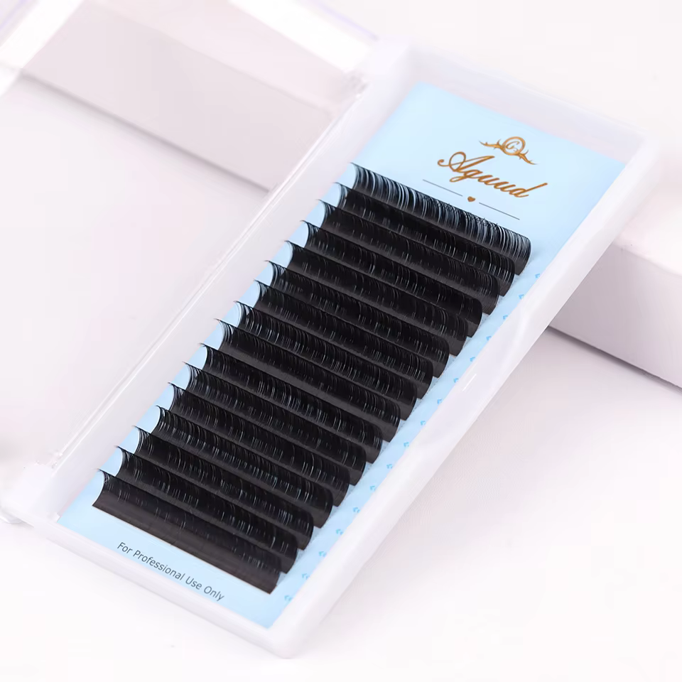 AGUUD 16 Rows Long 16-20mm Eye - مراجعة Eyelash Extension Russian Volume وسعره
