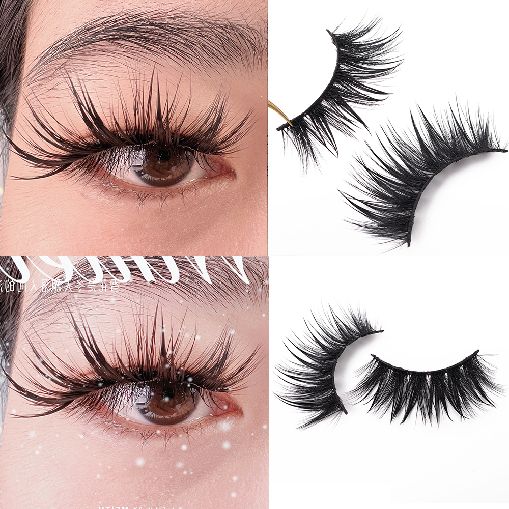 Yiernuo 1/5 Pairs Cosplay anim - مراجعة Eyelash Extension Wet Look وسعره