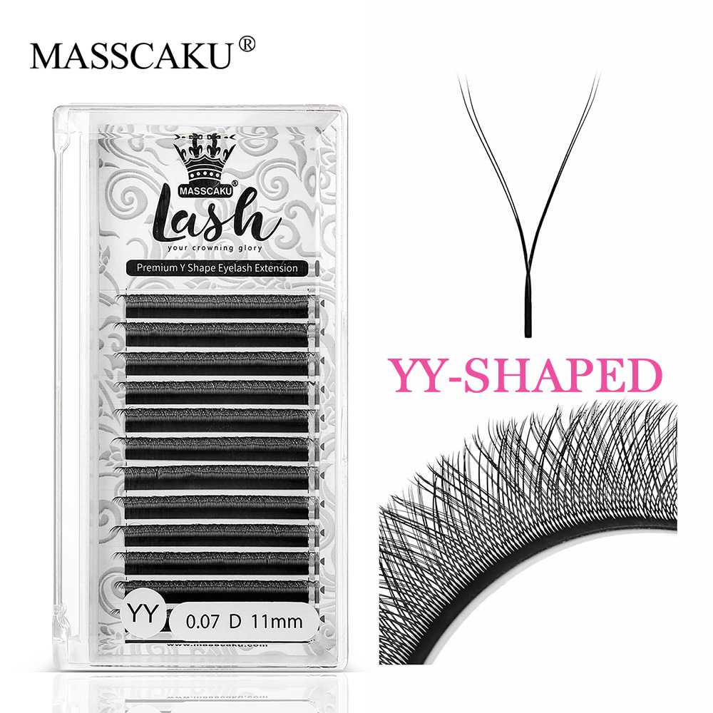 MASSCAKU Hot Selling Natural P - مراجعة Eyelash Extension Russian Volume وسعره