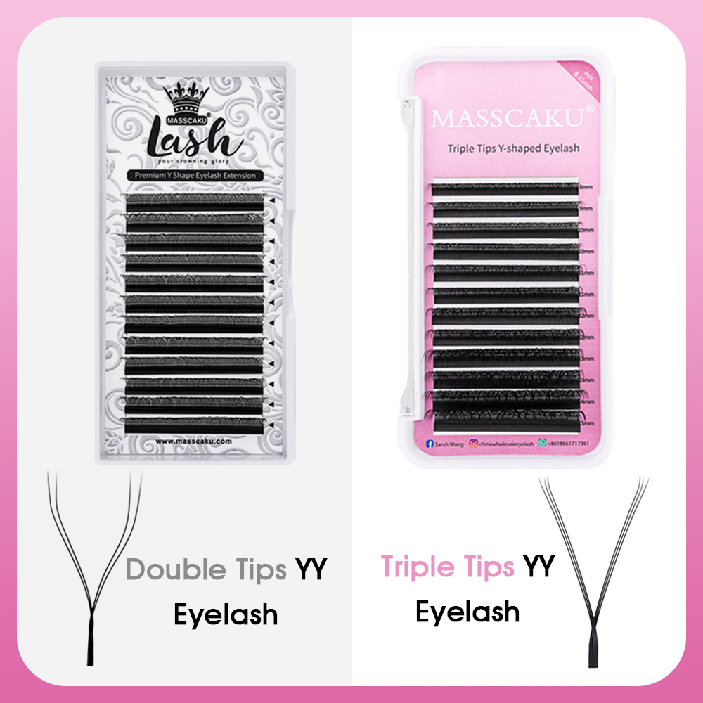 MASSCAKU Hot Selling Natural P - مراجعة Eyelash Extension Russian Volume وسعره