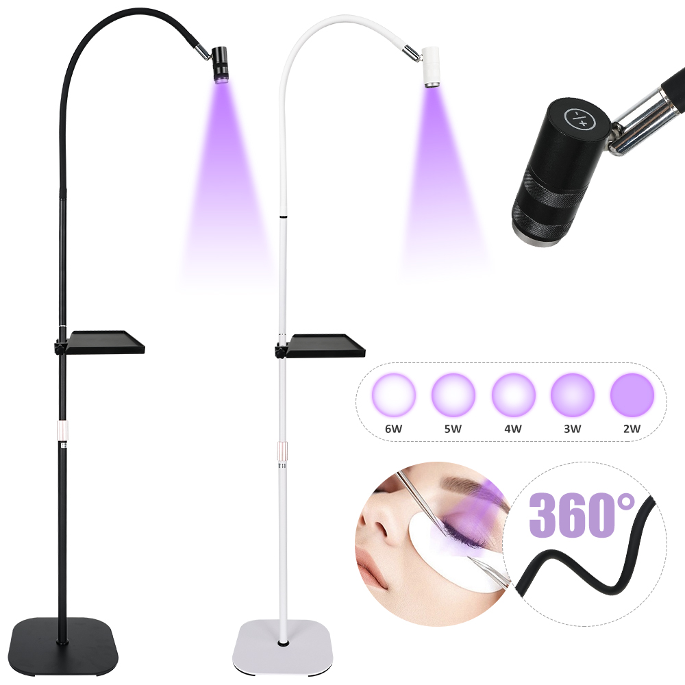6W UV Lash Light Lash Lamp for - مراجعة Eyelash Extension Videos وسعره