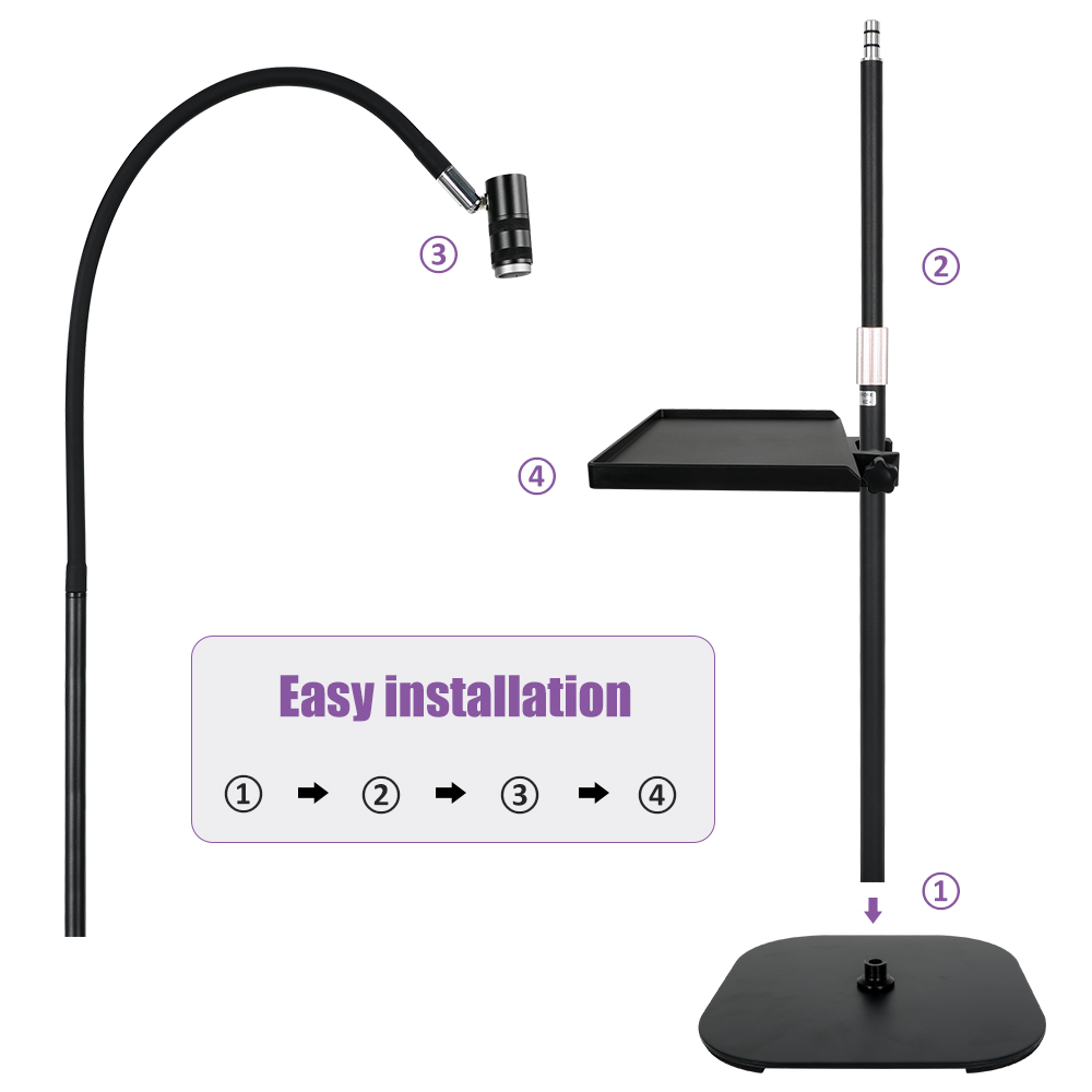 6W UV Lash Light Lash Lamp for - مراجعة Eyelash Extension Videos وسعره