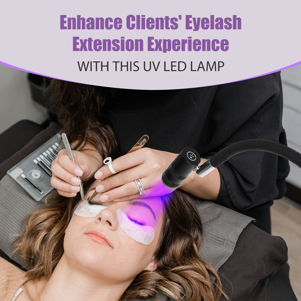 6W UV Lash Light Lash Lamp for - مراجعة Eyelash Extension Videos وسعره