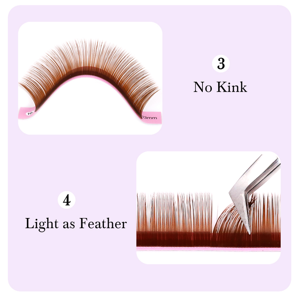 Dark Brown Eyelash Extension 0 - مراجعة Eyelash Extension Russian Volume وسعره