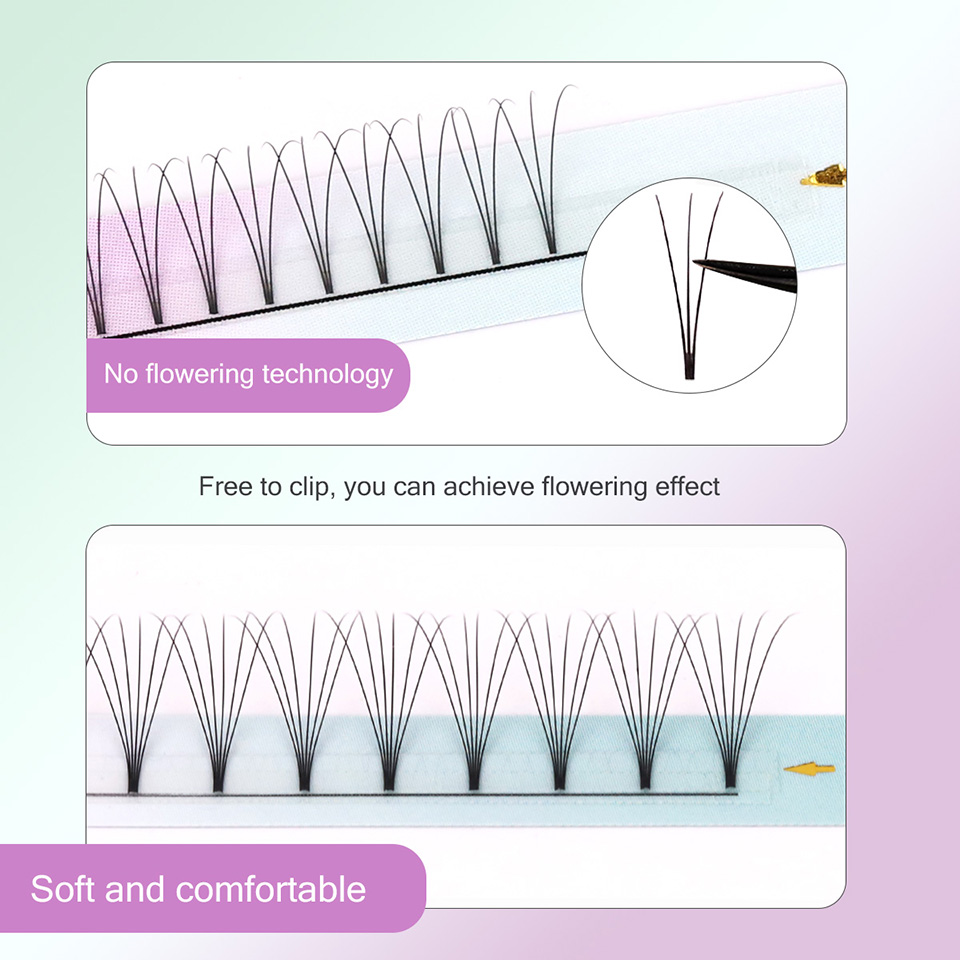 RUJADE Short Stem 3D 4D 5D 6D  - مراجعة Eyelash Extension Russian Volume وسعره