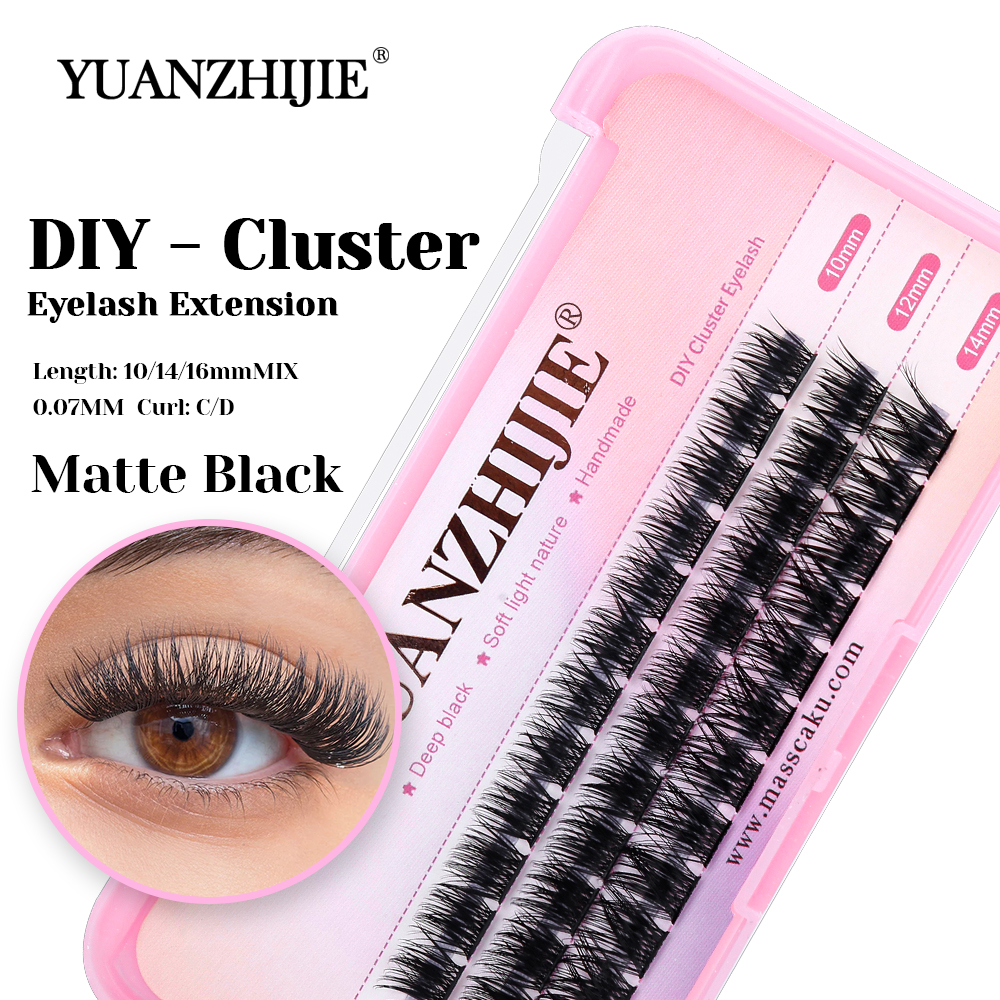 New Arrival YUANZHIJIE C D Cur - مراجعة Eyelash Extension Hybrid وسعره