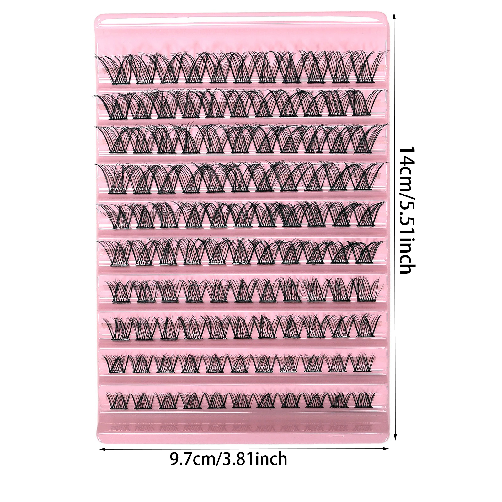 110Pcs Cluster Eyelash Extensi - مراجعة Eyelash Extension Hybrid وسعره