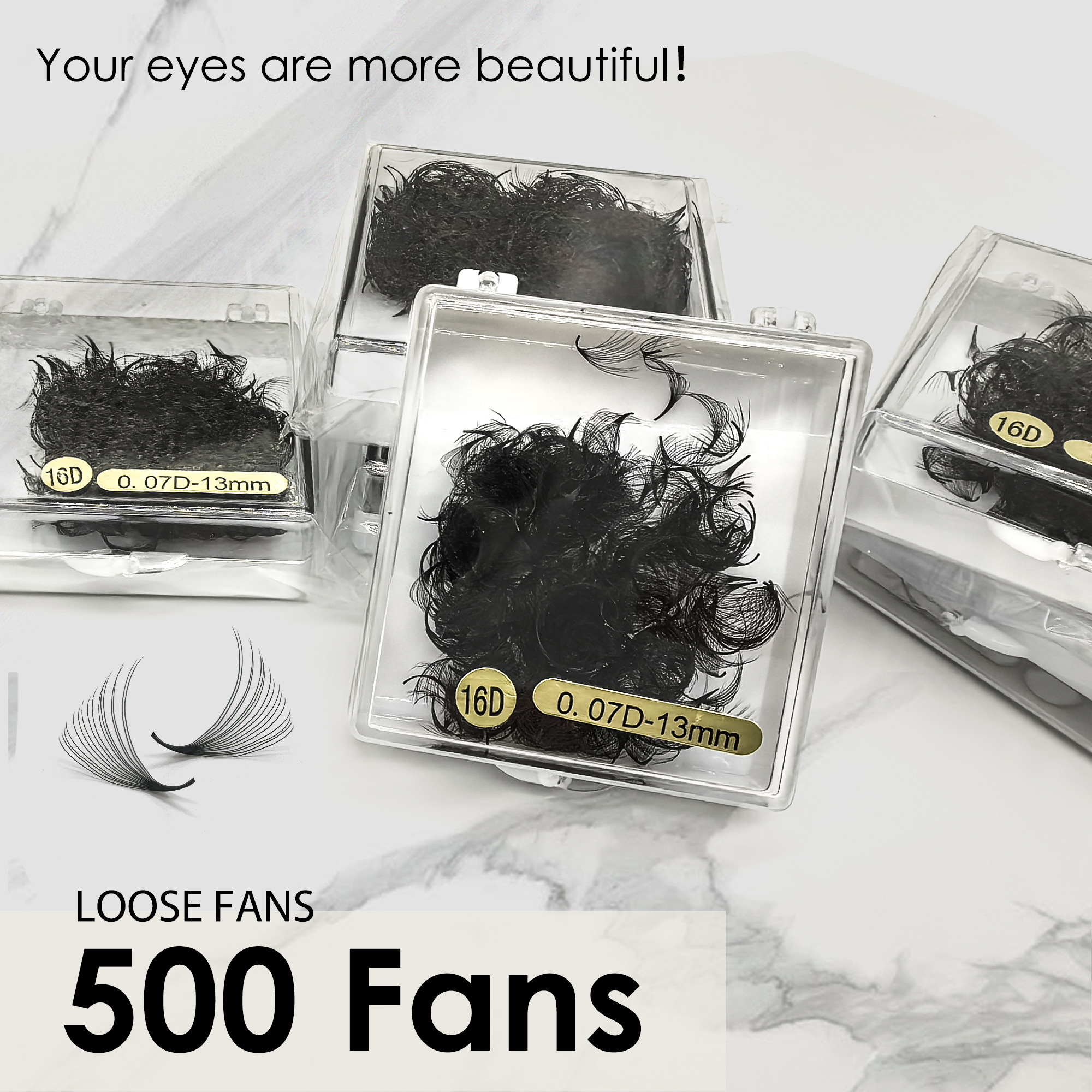 Tbestt Premade Fans Lashes 10D - مراجعة Eyelash Extension Russian Volume وسعره