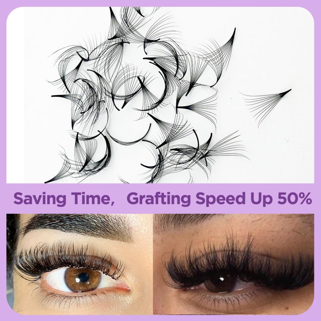Tbestt Premade Fans Lashes 10D - مراجعة Eyelash Extension Russian Volume وسعره