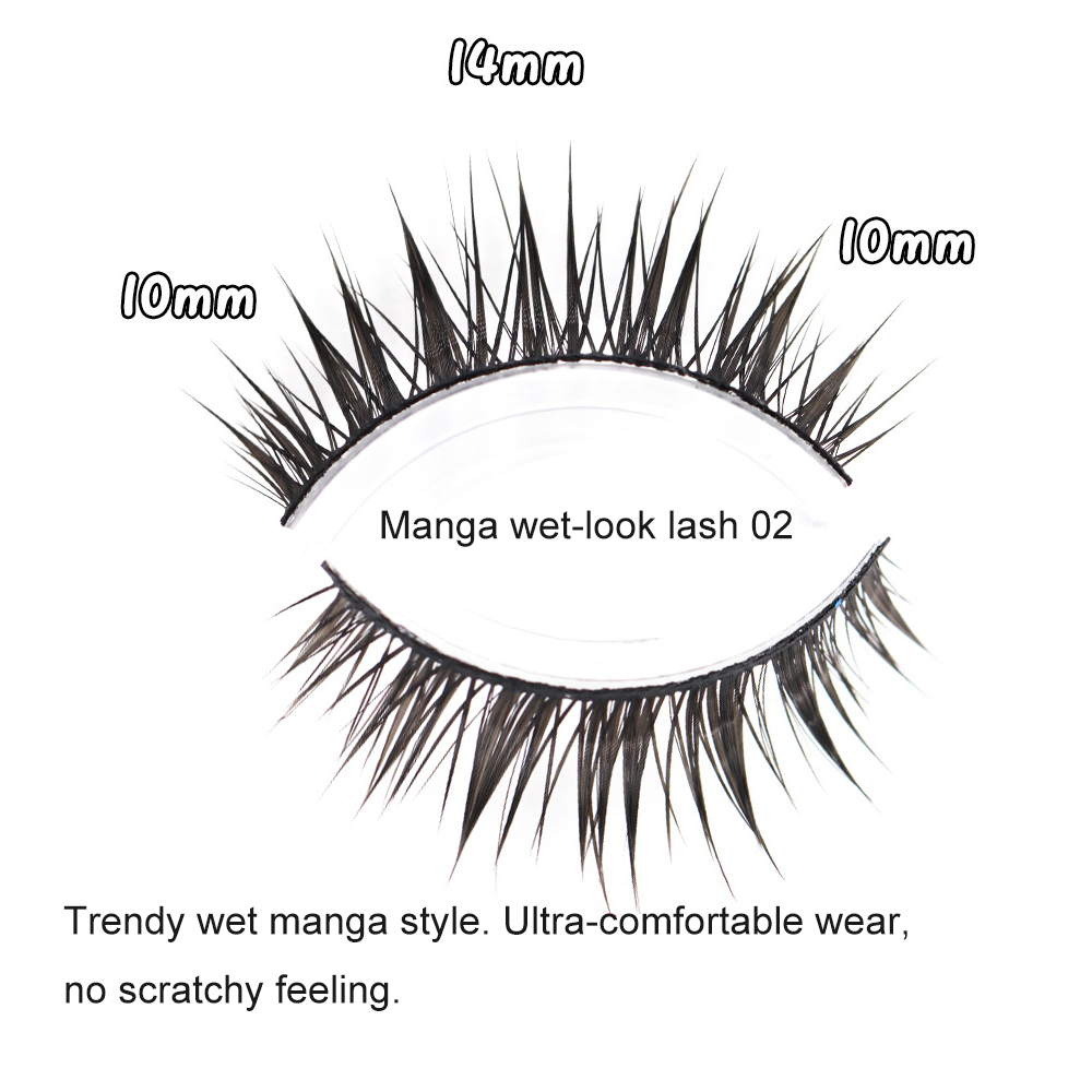 Manga Wet Look Lashes Black/Cl - مراجعة Eyelash Extension Wet Look وسعره
