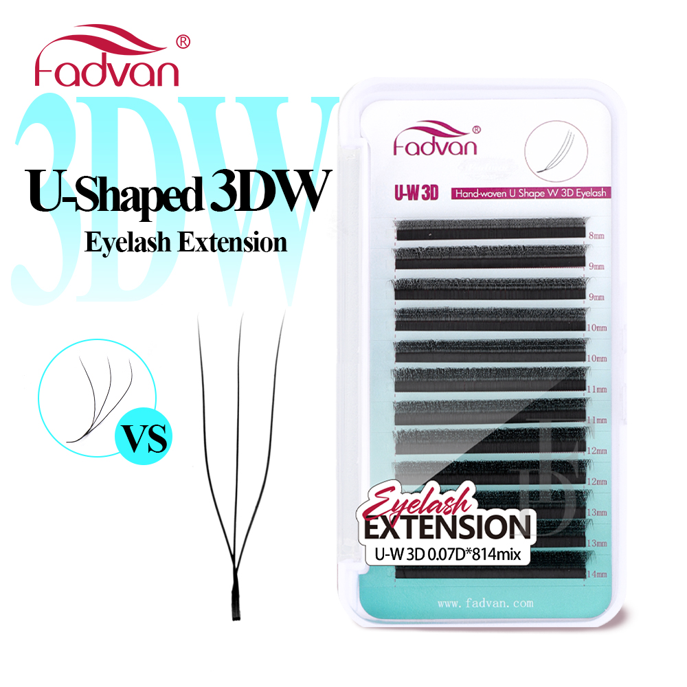 FADVAN U Shape 3DW Eyelash Ext - مراجعة Eyelash Extension Hybrid وسعره