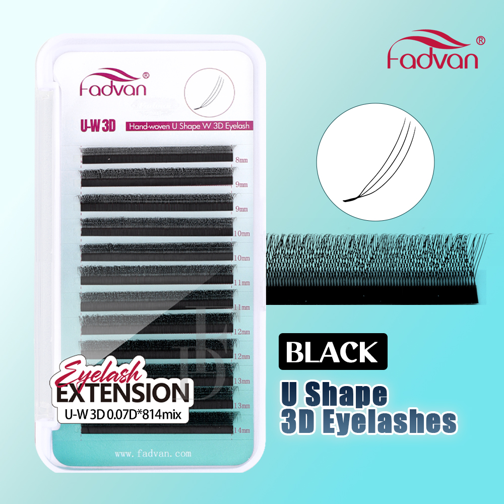 FADVAN U Shape 3DW Eyelash Ext - مراجعة Eyelash Extension Hybrid وسعره