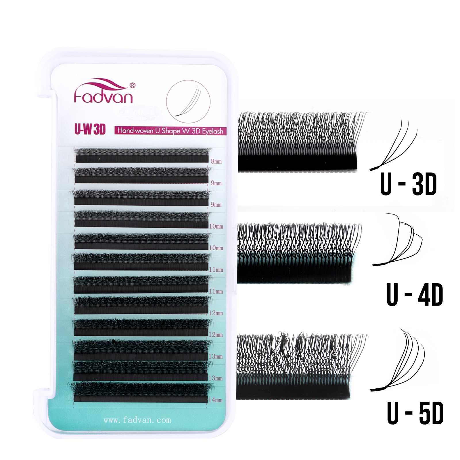 FADVAN U Shape 3DW Eyelash Ext - مراجعة Eyelash Extension Hybrid وسعره