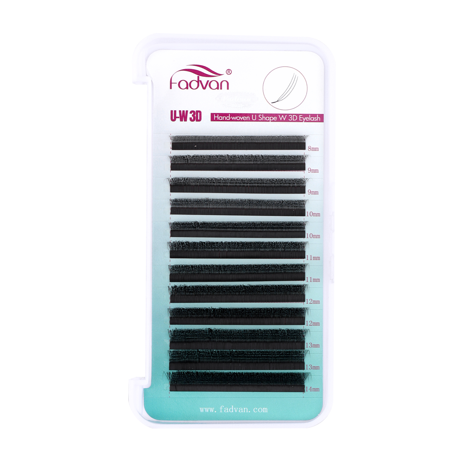 FADVAN U Shape 3DW Eyelash Ext - مراجعة Eyelash Extension Hybrid وسعره